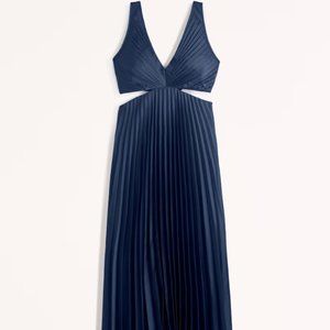 The A&F Giselle Pleated Cutout Maxi Dress